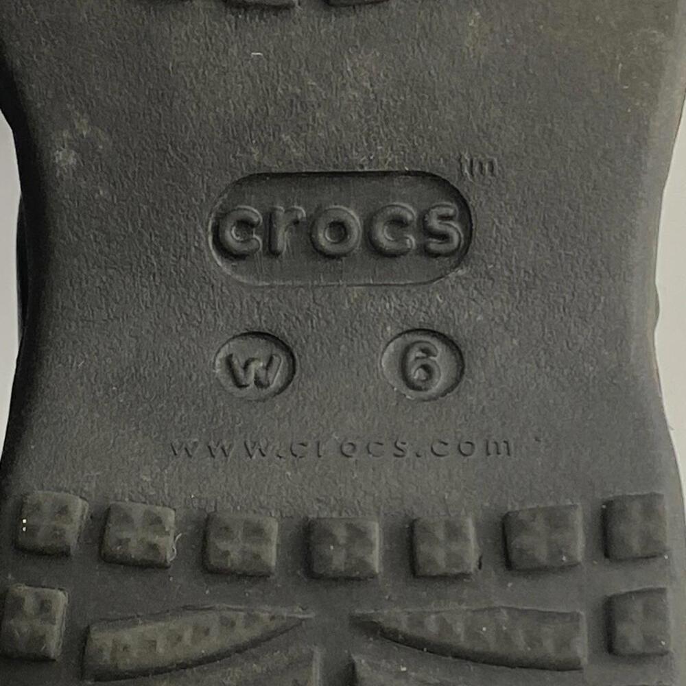 Crocs Meleen Women's Size 6 Black Twist Slides Open Toe Slip On Comfort Sandals - Picture 9 of 10